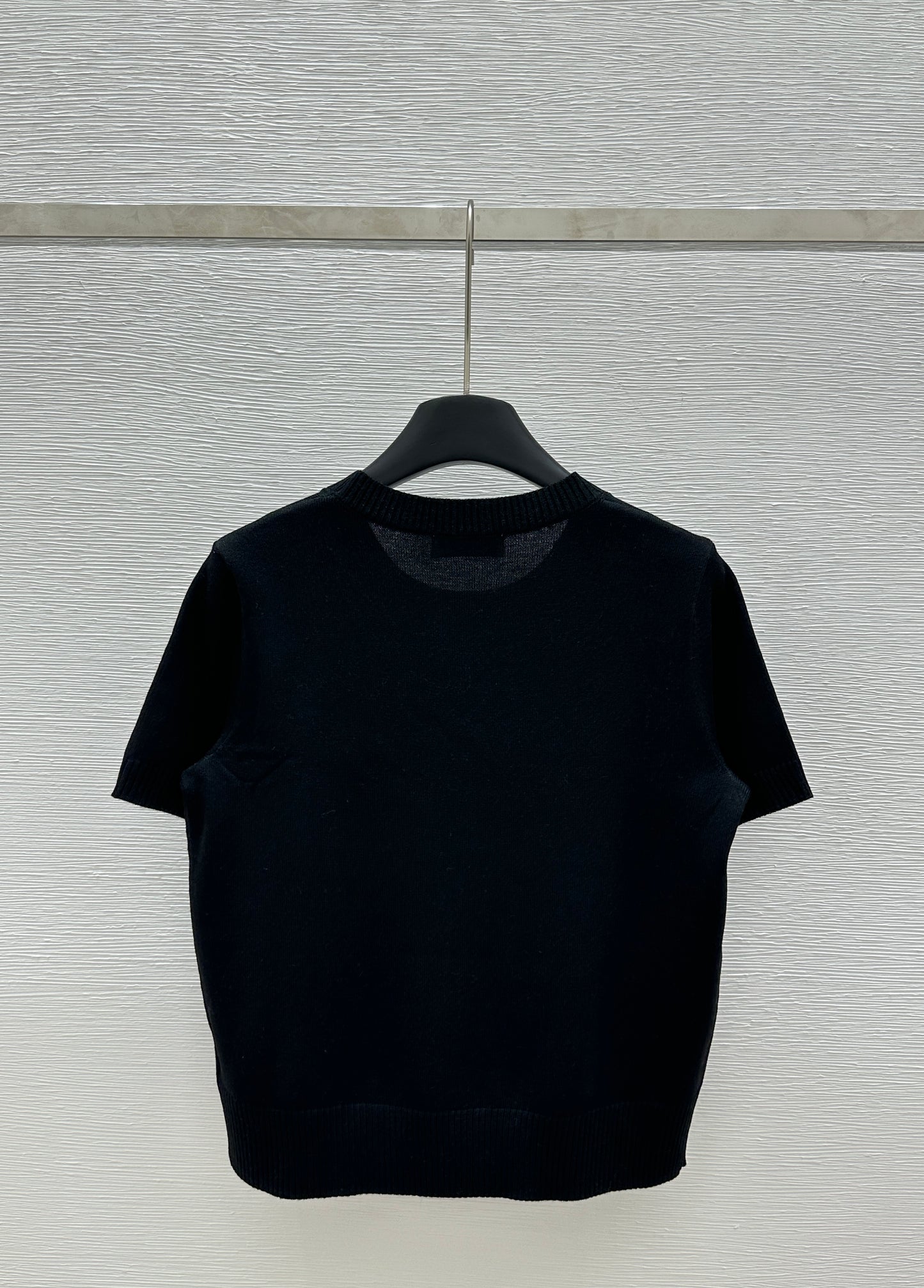 Crew neck knitted T-shirt