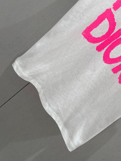 DIO-Lettering print T-shirt-YY - Silhouette Atelier 