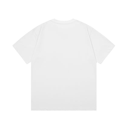 CHANE-Double C letter direct printing T-shirt