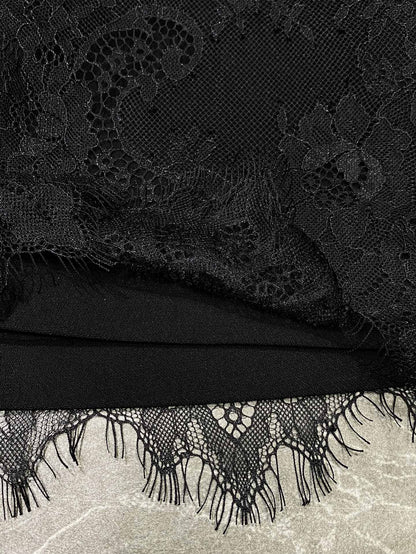 AL-Black lace shorts - Silhouette Atelier 