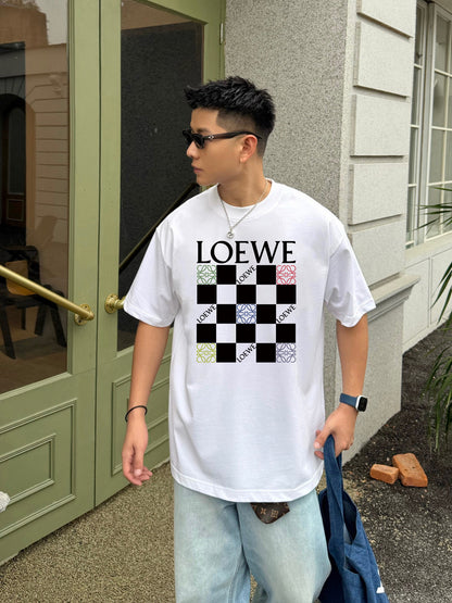 Loewe-Nine-grid direct-injection printed T-shirt