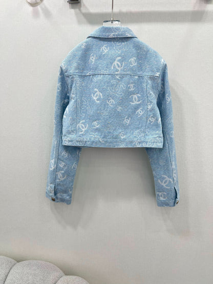 Chane-Jacquard denim jacket - Silhouette Atelier 