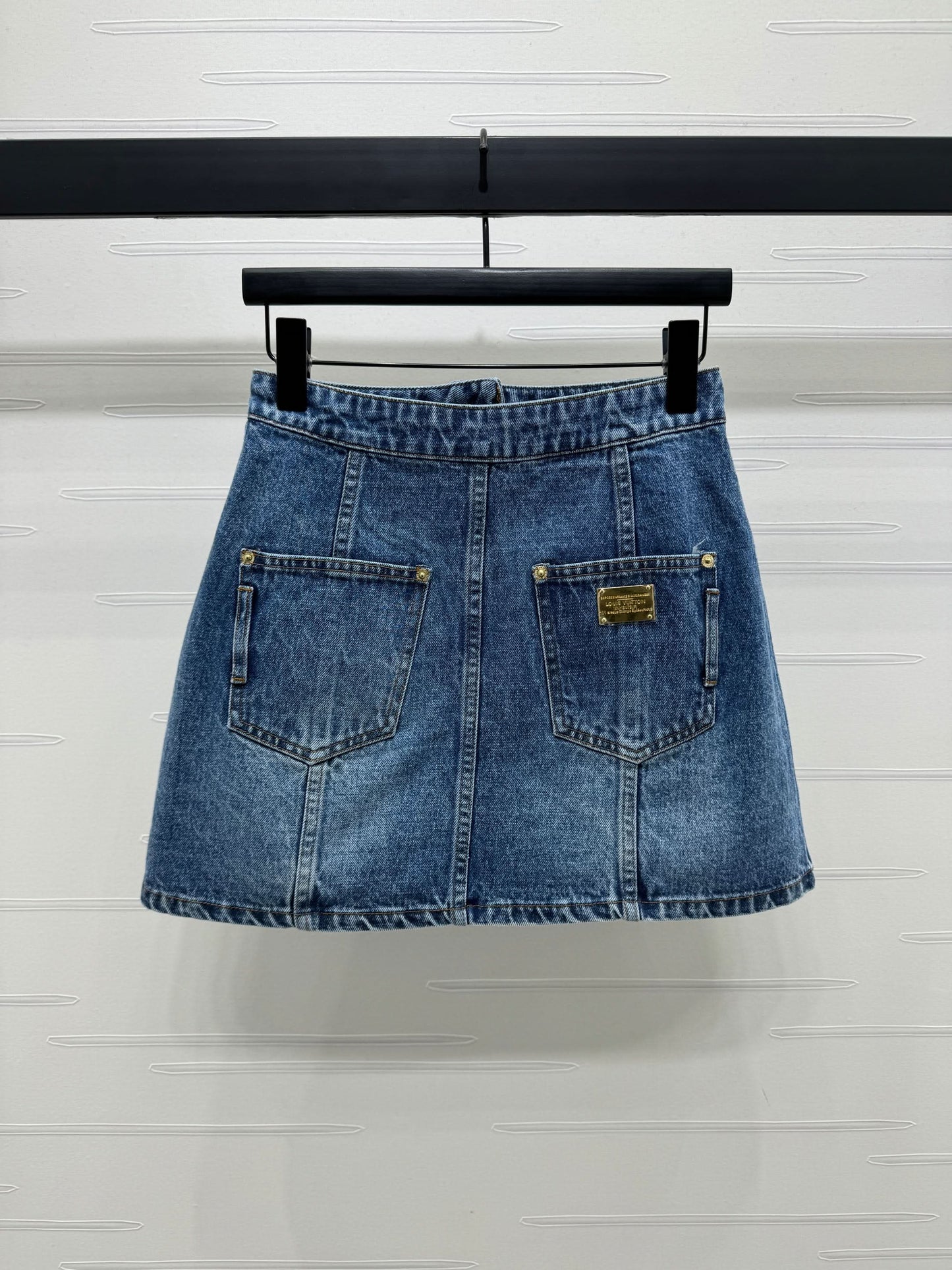 Louis-Denim A-Line Skirt - Silhouette Atelier 