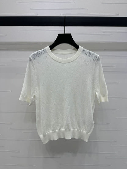 25 Early Spring Hollow Knitted T-shirt (Special Offer) - Silhouette Atelier 