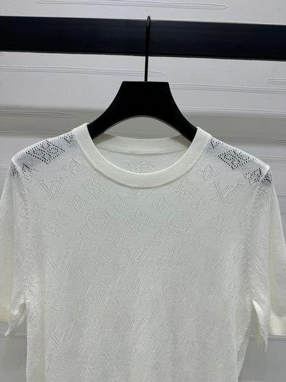 25 Early Spring Hollow Knitted T-shirt (Special Offer) - Silhouette Atelier 