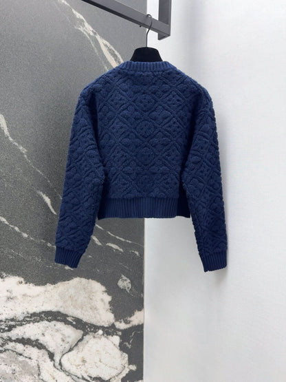 25SS jacquard knitted cardigan - Silhouette Atelier 